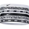 Nike Printed Headbands (Pack Of 6) - Black/White