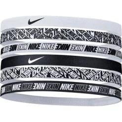 Nike Printed Headbands (Pack Of 6) - Black/White