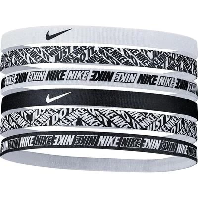 Nike Printed Headbands (Pack Of 6) - Black/White 3 Nike Printed Headbands (Pack Of 6) - Black/White