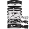 Nike Ponytail Holders (Pack Of 9) - Black/White -Ball Game Paradise 00 3537 036