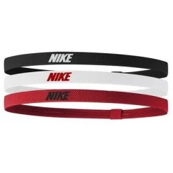 Nike Elasticated Hairbands (Pack Of 3) - Black/White/Red