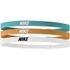 Nike Elasticated Hairbands (Pack Of 3) - White/Orange/Teal -Ball Game Paradise 00 4529 335 A