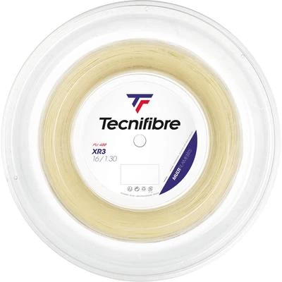 Tecnifibre XR3 16 (1.30mm) 200m Tennis String Reel - Natural 3 Tecnifibre XR3 16 (1.30mm) 200m Tennis String Reel - Natural