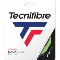Tecnifibre Black Code 16 (1.28mm) Tennis String Set - Lime Green