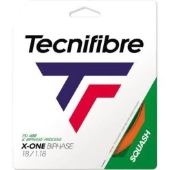 Tecnifibre X-One Biphase 1.24mm Squash String Set - Orange