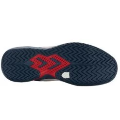 K-Swiss Mens Ultrashot Team Tennis Shoes - White/Opal Blue -Ball Game Paradise 07395146 D