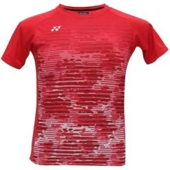 Yonex Kids Round Neck T-Shirt - Clear Red