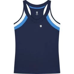 K-Swiss Womens Core Team Tank - Navy