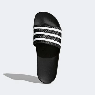 Adidas Mens Adilette Sliders - Black 3 Adidas Mens Adilette Sliders - Black
