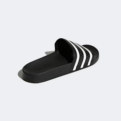 Adidas Mens Adilette Sliders - Black 6 Adidas Mens Adilette Sliders - Black - Image 4