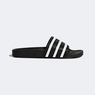 Adidas Mens Adilette Sliders - Black 8 Adidas Mens Adilette Sliders - Black - Image 6