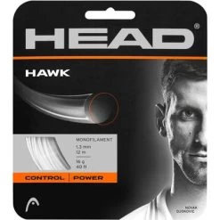 Head Hawk 16 (1.30mm) Tennis String Set - White