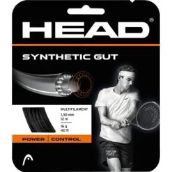 Head Synthetic Gut 16 (1.30mm) Tennis String Set - Black