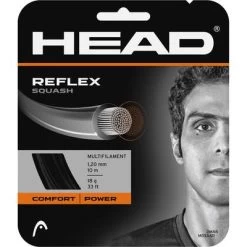 Head Reflex 18 (1.20mm) Squash String Set - Black