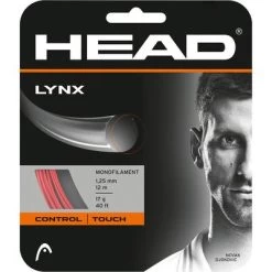 Head Lynx 16 (1.30mm) Tennis String Set - Red