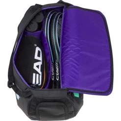 Head Gravity R-PET 6 Rackets Sport Bag - Black -Ball Game Paradise 283202 BKMX D