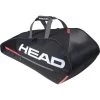 Head Tour Team Supercombi 9 Racket Bag - Black/Orange -Ball Game Paradise 283432 BKOR A