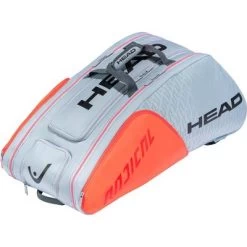 Head Radical Monstercombi 12 Racket Bag - Grey/Orange -Ball Game Paradise 283501 GROR radical 12r monstercombi A