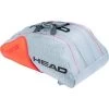 Head Radical Monstercombi 12 Racket Bag - Grey/Orange -Ball Game Paradise 283501 GROR radical 12r monstercombi B