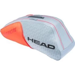 Head Radical Combi 6 Racket Bag - Grey/Orange
