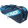Head Elite 6 Racket Combi Bag - Blue/Navy -Ball Game Paradise 283642 BLNV A
