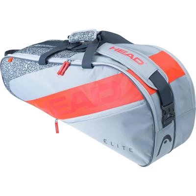 Head Elite 6 Racket Combi Bag - Grey/Orange 3 Head Elite 6 Racket Combi Bag - Grey/Orange