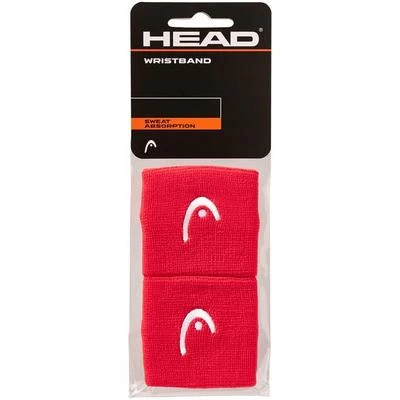 Head 2.5 Inch Wristband Pair - Red 3 Head 2.5 Inch Wristband Pair - Red