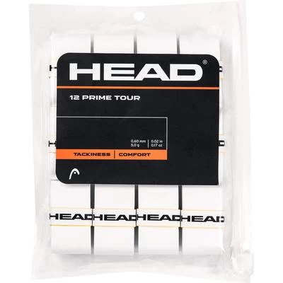 Head Prime Tour Overgrips (Pack Of 12) - White 3 Head Prime Tour Overgrips (Pack Of 12) - White
