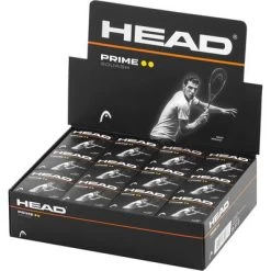 Head Prime Double Yellow Dot Squash Balls - 1 Dozen