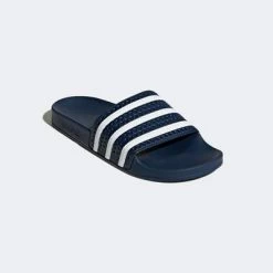 Adidas Mens Adilette Sliders - Navy Blue -Ball Game Paradise 288022 D