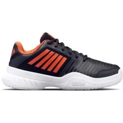 K-Swiss Kids Court Express Omni - Black/Orange -Ball Game Paradise 56609041 A