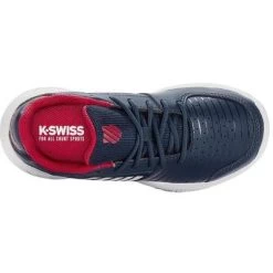 K-Swiss Kids Court Express Omni Tennis Shoes - Navy Blue/Red -Ball Game Paradise 56609424 B