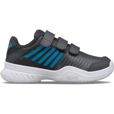 K-Swiss Kids Court Express Strap Omni Tennis Shoes - Dark Shadow 3 K-Swiss Kids Court Express Strap Omni Tennis Shoes - Dark Shadow