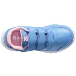 K-Swiss Kids Court Express Omni - Light Blue/Pink -Ball Game Paradise 56610454 D