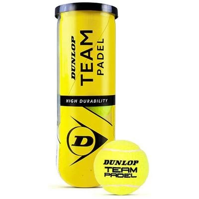 Dunlop Team Padel Balls (3 Ball Can) 3 Dunlop Team Padel Balls (3 Ball Can)