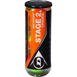 Dunlop Stage 2 Mini Orange Junior Tennis Balls (3 Ball Can)