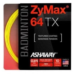 Ashaway Zymax 64 TX Badminton String Set - Yellow