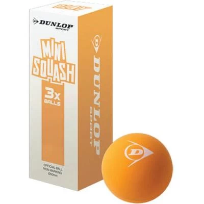 Dunlop Play Mini Squash Balls - Pack Of 3 3 Dunlop Play Mini Squash Balls - Pack Of 3