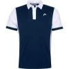 Head Mens Davies Polo Shirt - Dark Blue/White 2 Head Mens Davies Polo Shirt - Dark Blue/White -Ball Game Paradise 811381 DBWH A