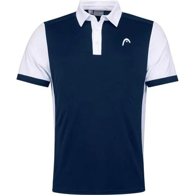 Head Mens Davies Polo Shirt - Dark Blue/White 3 Head Mens Davies Polo Shirt - Dark Blue/White
