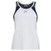 Head Womens Club Tank Top - White/Dark Blue 1 Head Womens Club Tank Top - White/Dark Blue -Ball Game Paradise 814461 WHDB A
