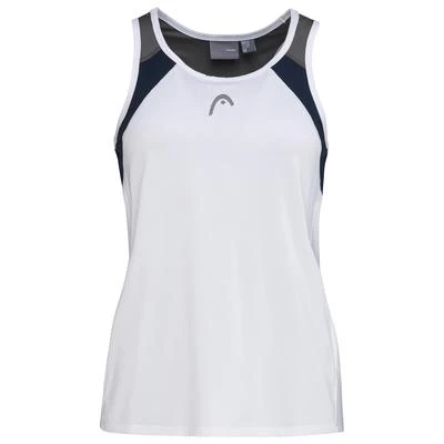 Head Womens Club Tank Top - White/Dark Blue 3 Head Womens Club Tank Top - White/Dark Blue