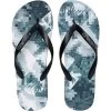 Head Printed Flip Flops - Black/Blue/White -Ball Game Paradise 817009 BKW