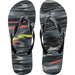 Head Printed Flip Flops - Black/Blue