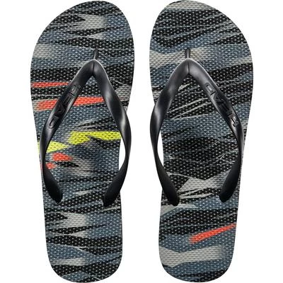 Head Printed Flip Flops - Black/Blue 3 Head Printed Flip Flops - Black/Blue