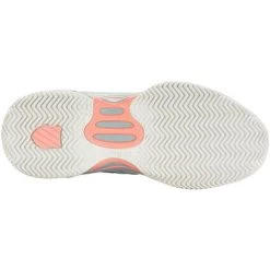 K-Swiss Kids Hypercourt Express 2 HB Tennis Shoes - White/Nile Blue -Ball Game Paradise 86614143 D