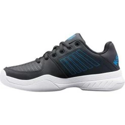 K-Swiss Kids Court Express Carpet Tennis Shoes - Black/Blue -Ball Game Paradise 86934411 lr B