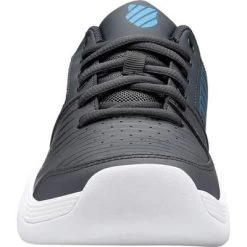 K-Swiss Kids Court Express Carpet Tennis Shoes - Black/Blue -Ball Game Paradise 86934411 lr F