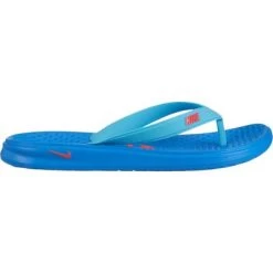 Nike Boys Solay Thong (Flip Flops) - Photo Blue -Ball Game Paradise 882827 401 A