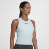Nike Womens Zonal Cooling Slam Tank - Glacier Blue/White -Ball Game Paradise 888184 412 A